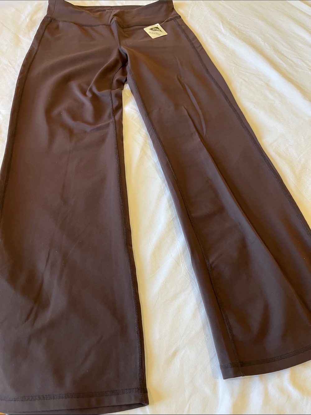 Athleta Dark Brown High-Rise Wide Leg Leggings NWOT